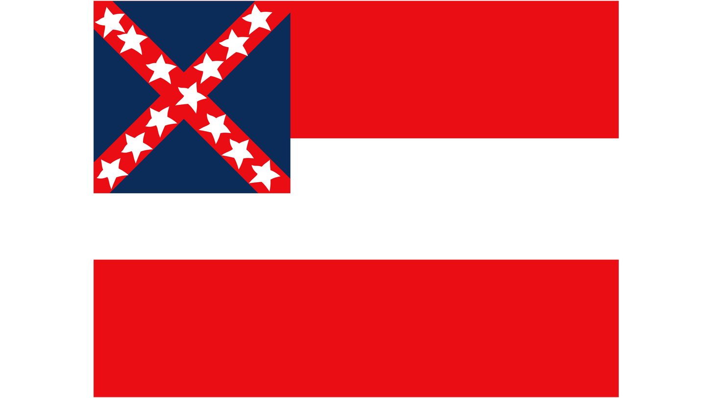 Trans-Mississippi 2nd National Flag Variant Stickers/Magnet