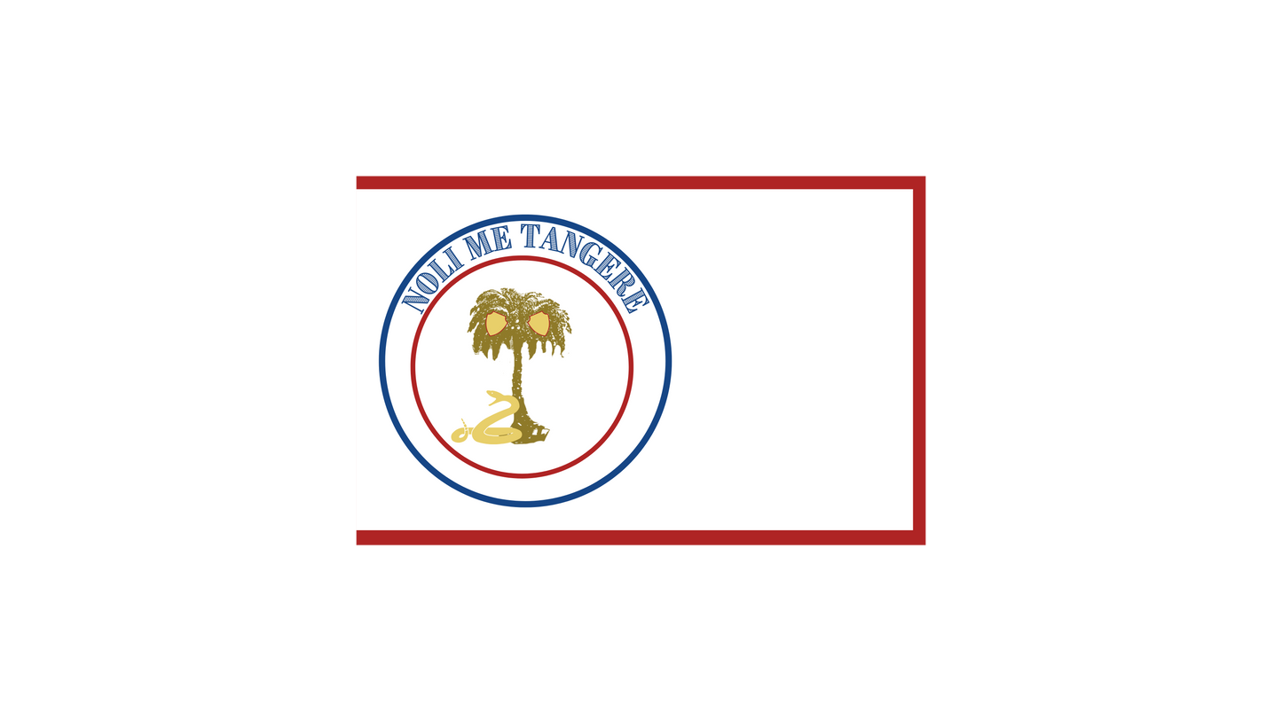 "Noli me tangere" Touch me not - Missouri Secession Flag Stickers