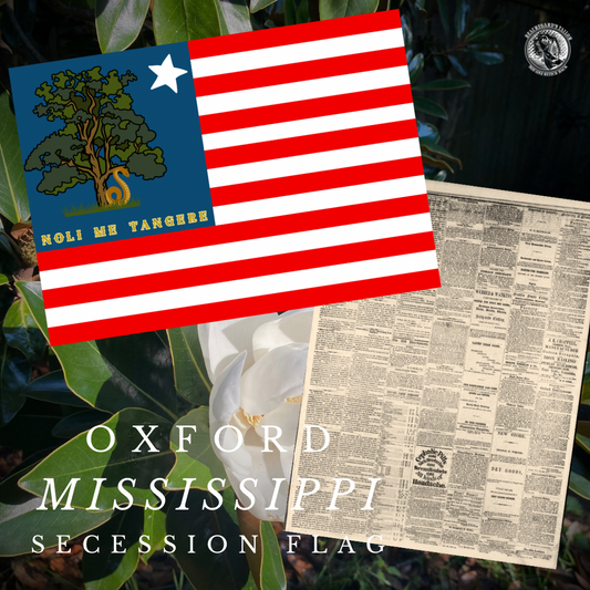 Oxford Mississippi Secession Flag Stickers/Magnet