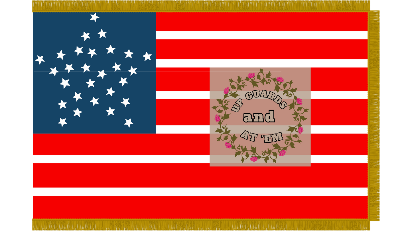 Pike's Little Rock Guards Flag - Mexican American War
