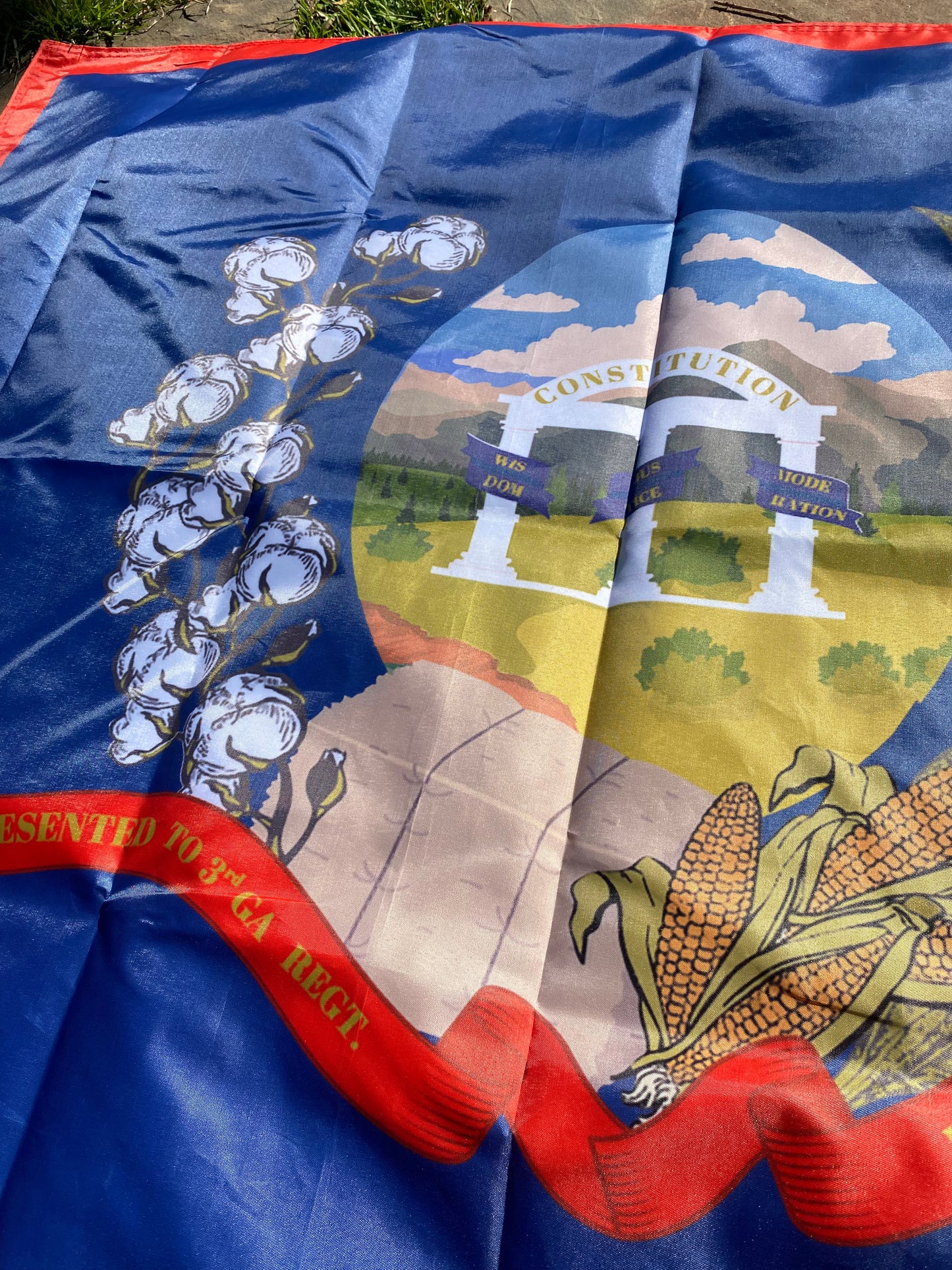 "Pro aris et focis" - "for hearth and home" - 3rd Georgia Regimental House Flag