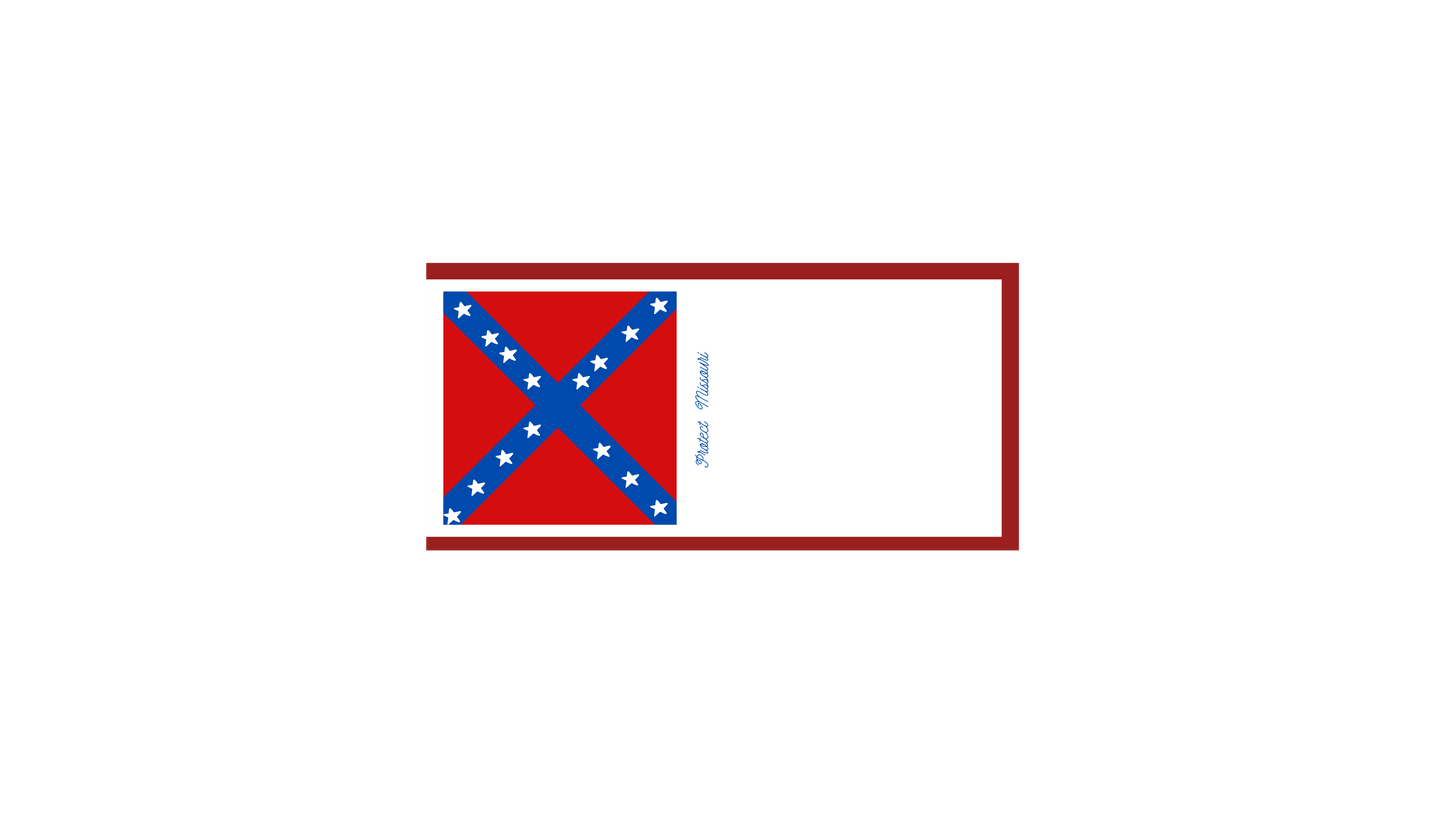 "Protect Missouri"- Camden Point, Missouri "2nd National" Flag Stickers