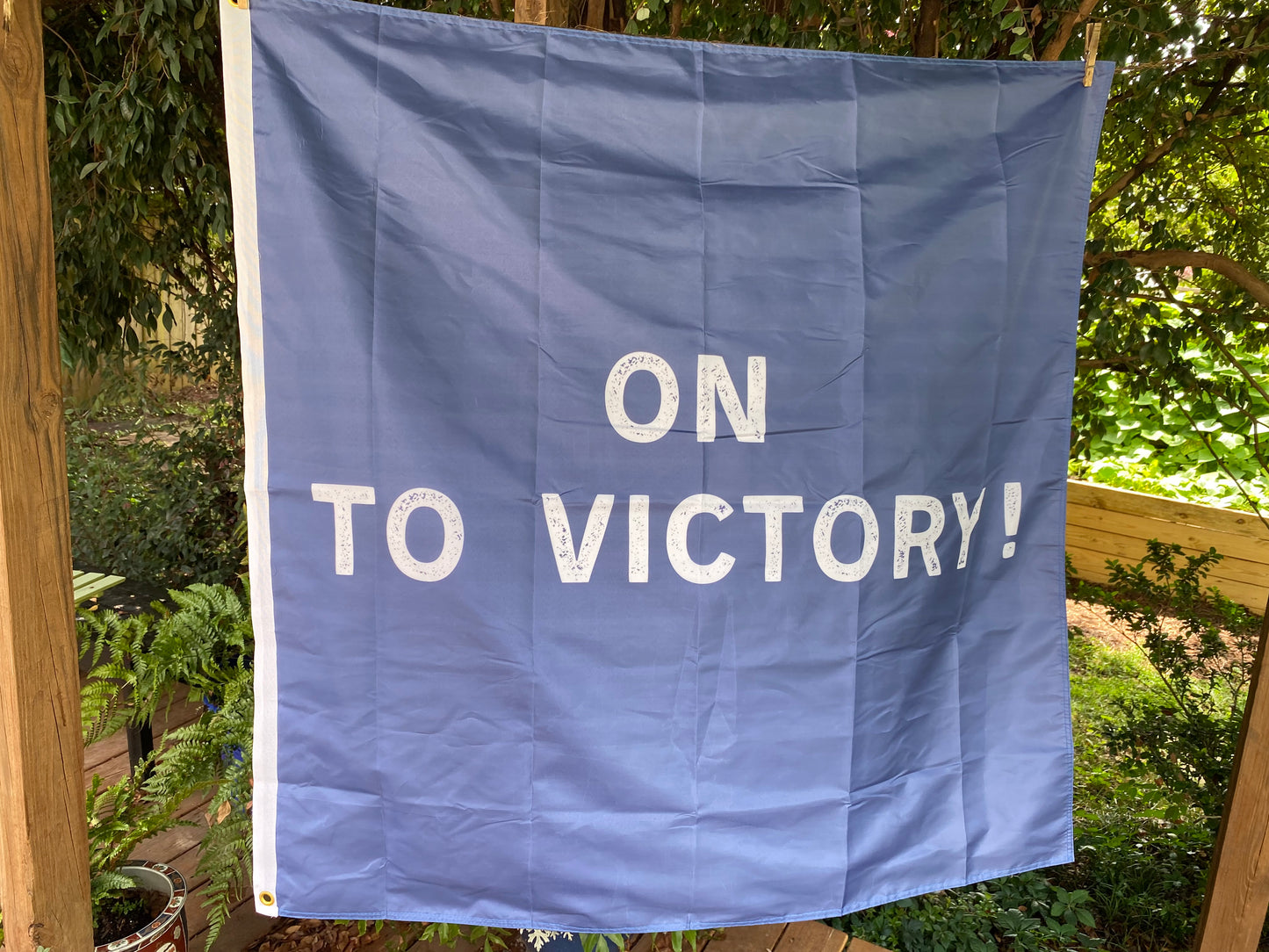 "On to Victory" 5th Kentucky Cavalry House Flag
