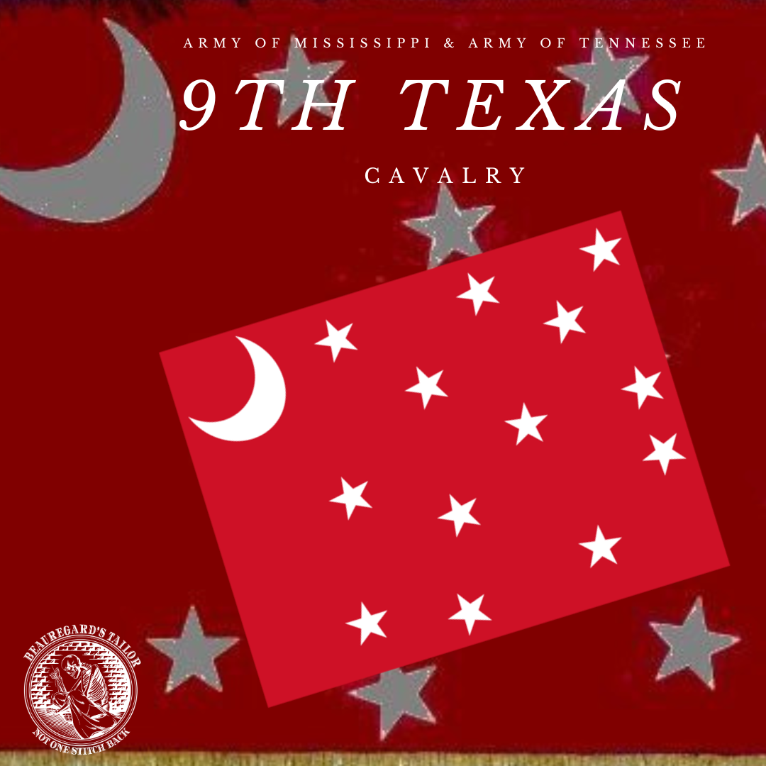 9th Texas Cavalry Battle Flag Stickers/Magnets