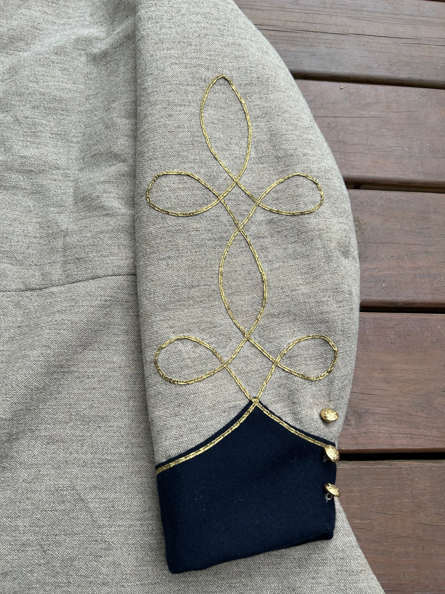 Confederate Officer Frock Coat - Single Breasted