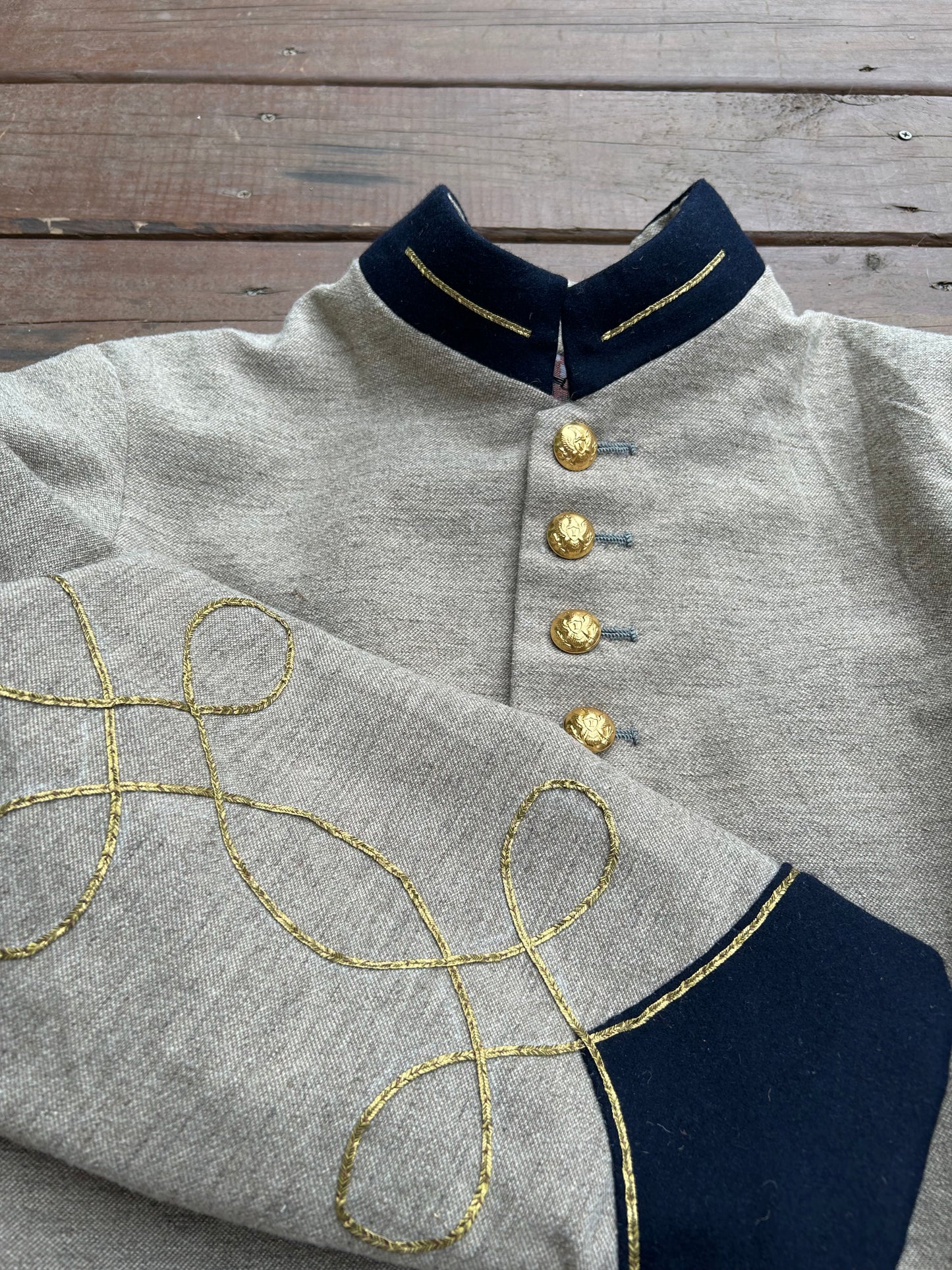 Confederate Officer Frock Coat - Single Breasted