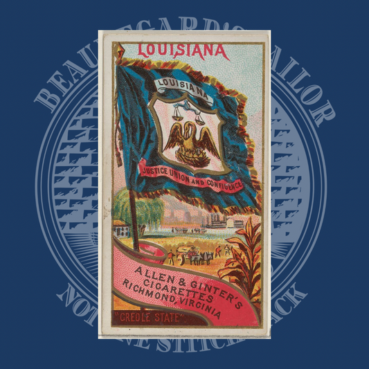 Richmond Virginia - Allen & Ginter's Louisiana Coat of Arms Stickers