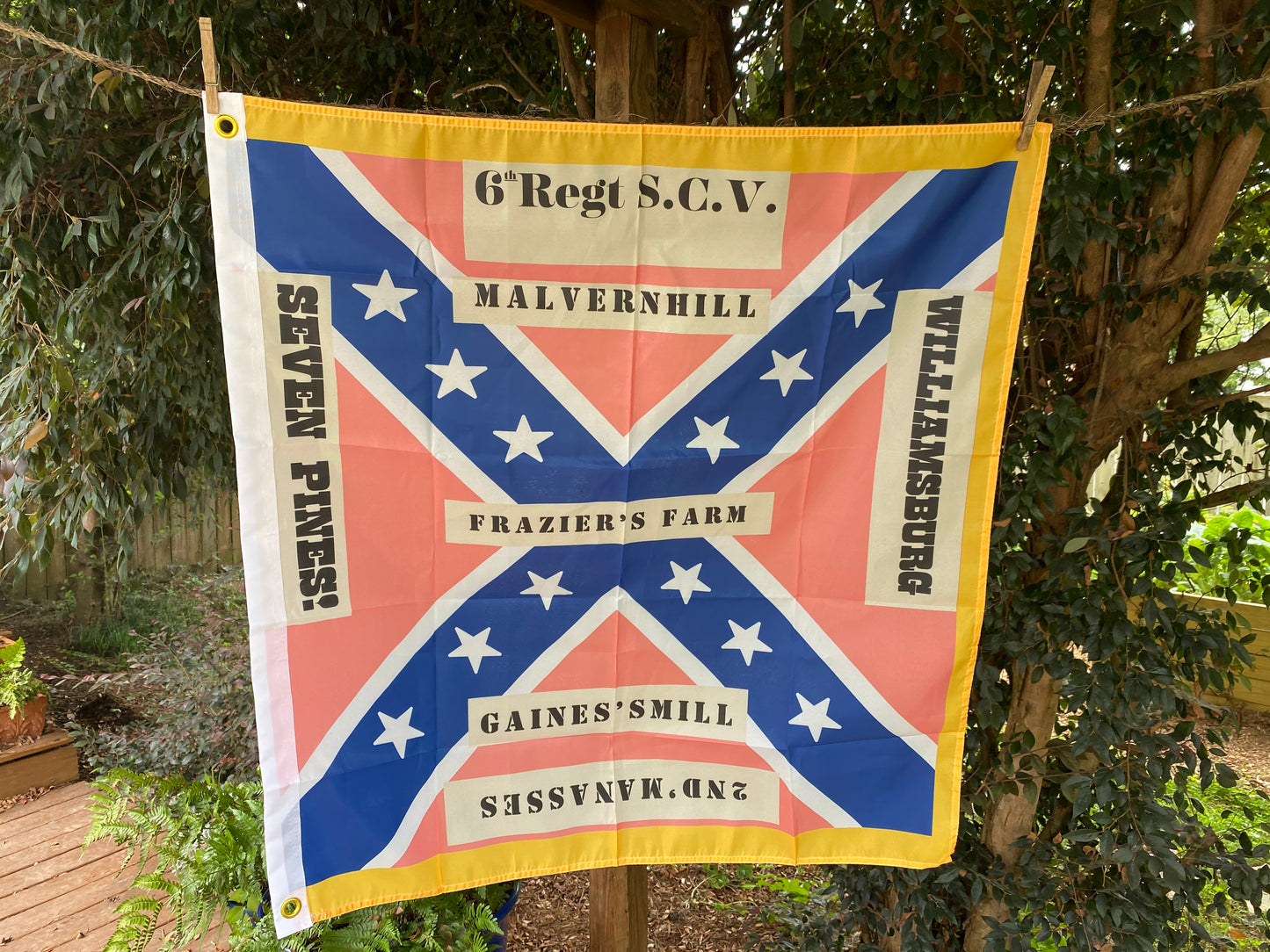 6th South Carolina "Silk Issue" Pink House Flag