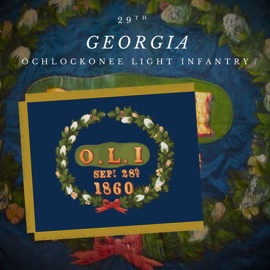 29th Georgia Company - E - Ochlockonee Light Infantry Flag Stickers/Magnet