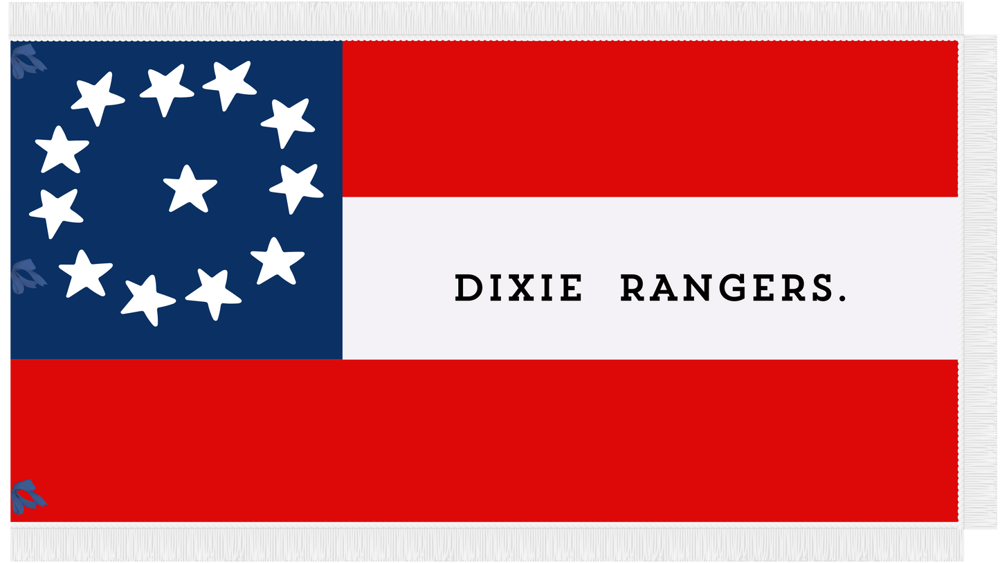 "Dixie Rangers" - Company C - 65th Georgia Infantry House Flag