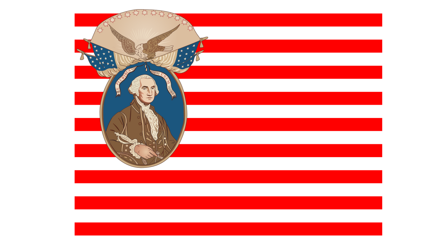George Washington - Know Nothing Party Flag Stickers/Magnets