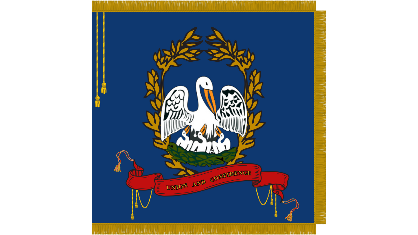 3rd Louisiana Infantry Flag Sticker Set