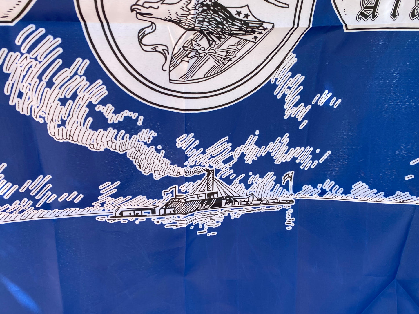 Alabama State Seal & Battle of Mobile Bay House Flag