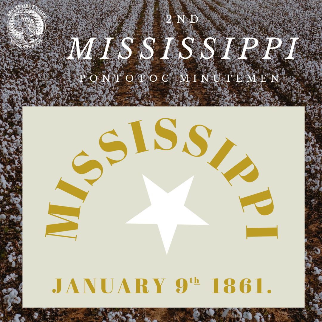 Pontotoc Minutemen, Company G - 2nd Mississippi Infantry Flag Stickers