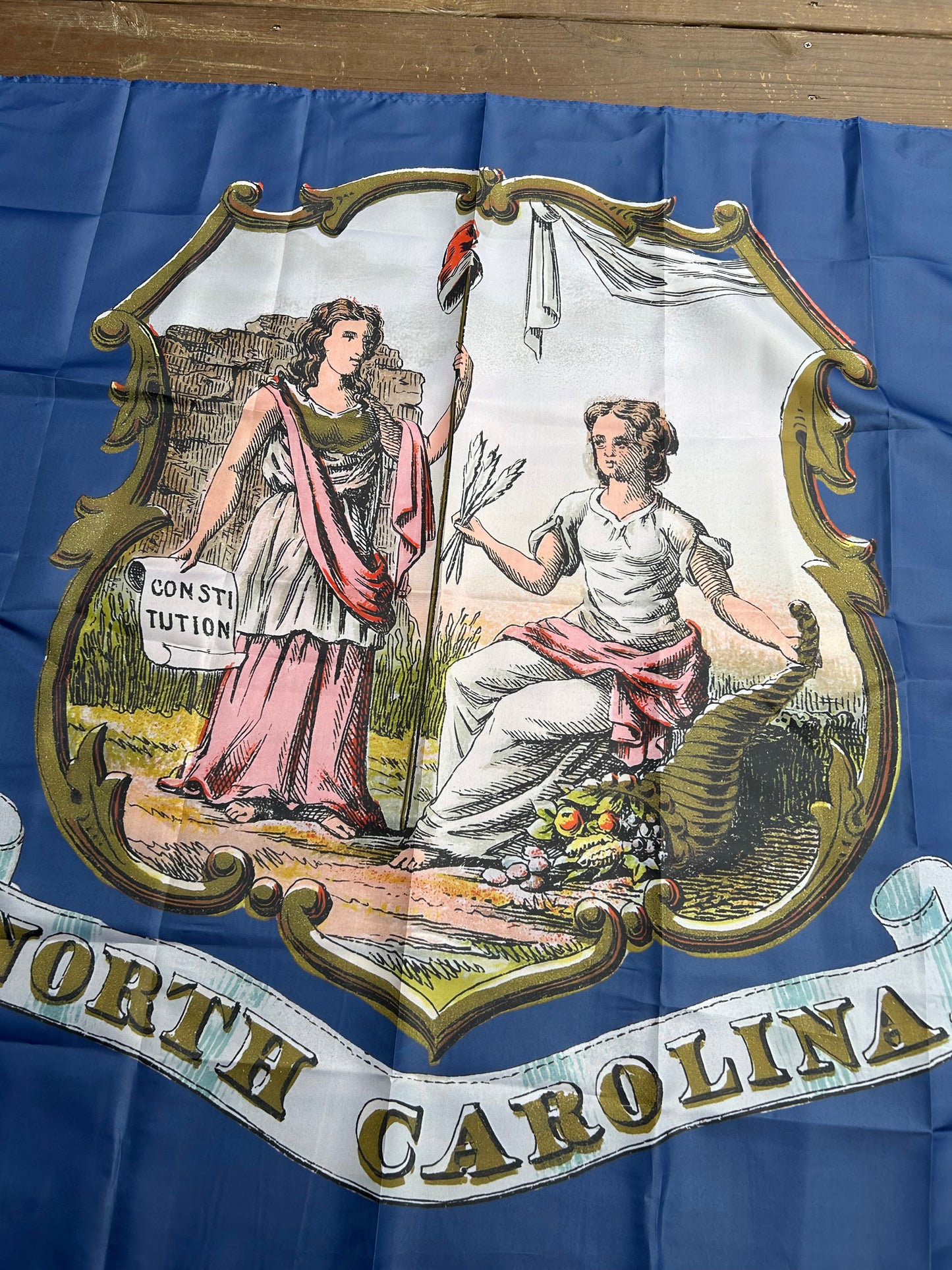 North Carolina Coat of Arms Flag