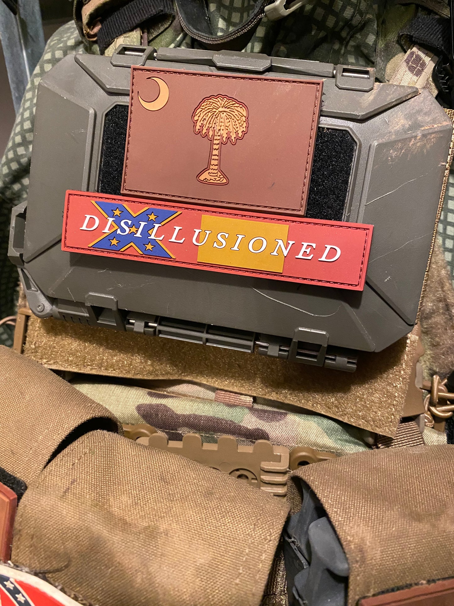 "Disillusioned" Third National Flag Morale PVC Patch - Subdued Colors