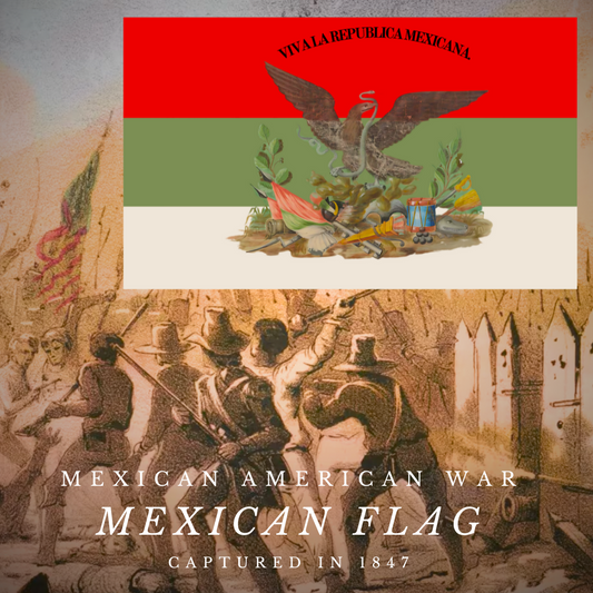 Captured Mexican Flag - Mexican American War Flag Stickers