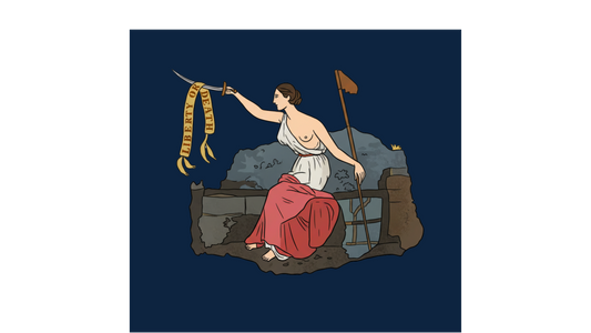 San Jacinto Texas Revolution Flag Stickers/Magnet