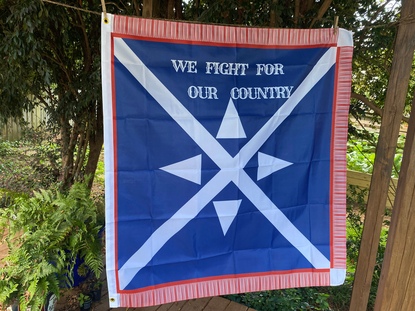 "We Fight for Our Country" 32nd Texas Cavalry - House Flag