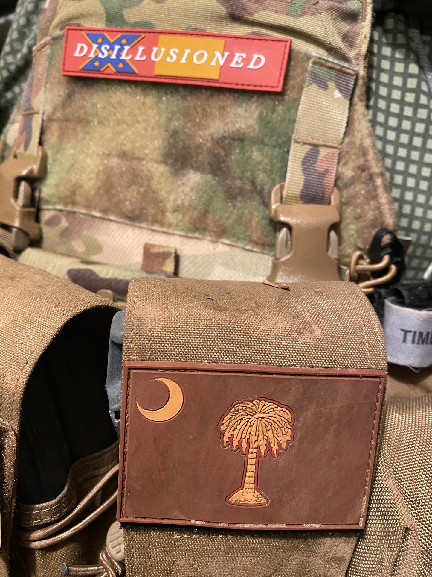 "Disillusioned" Third National Flag Morale PVC Patch - Subdued Colors