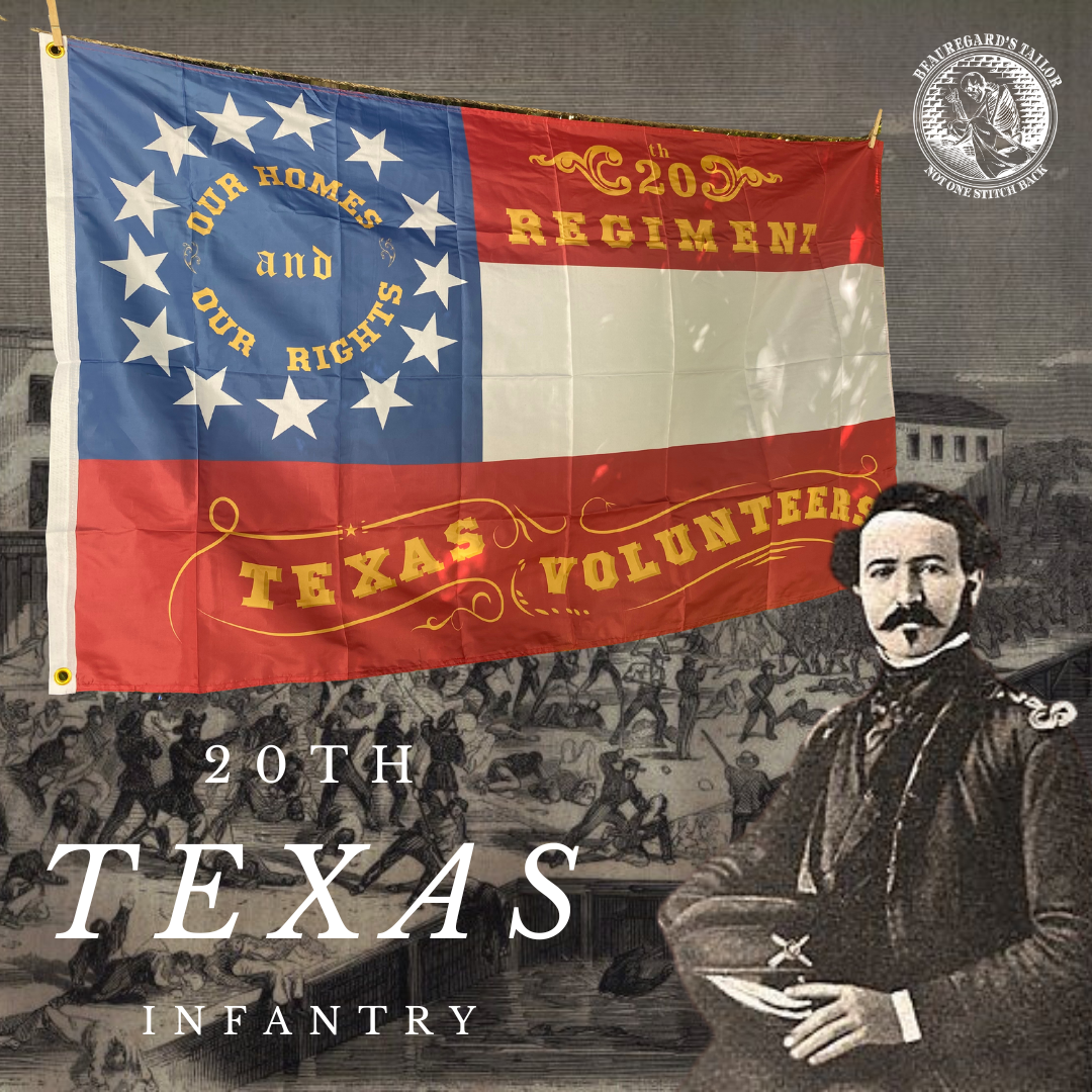 20th Texas Volunteers "Our Homes and Our Rights" House Flag
