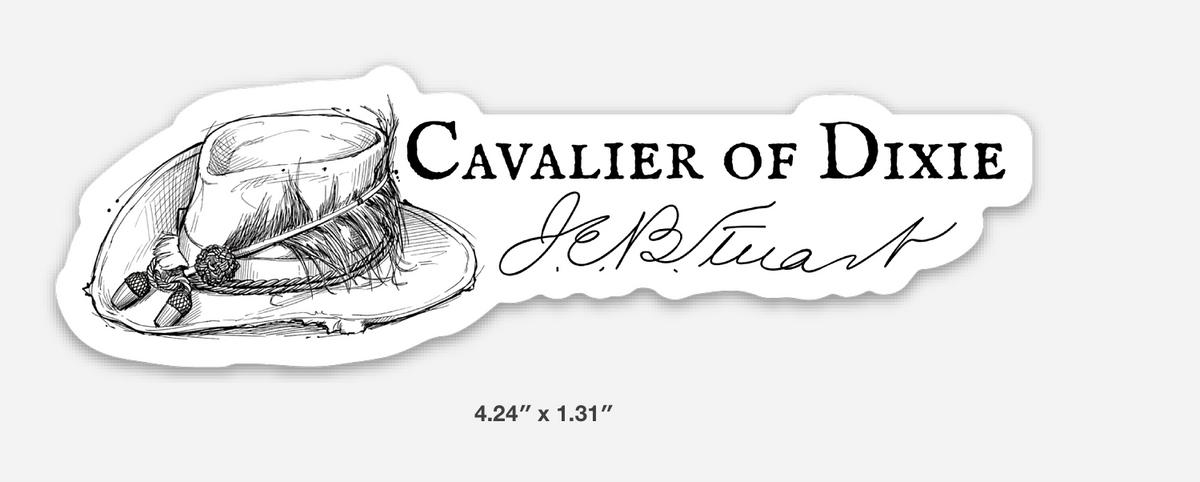 General J.E.B. Stuart "Cavalier of Dixie" Sticker/Magnet