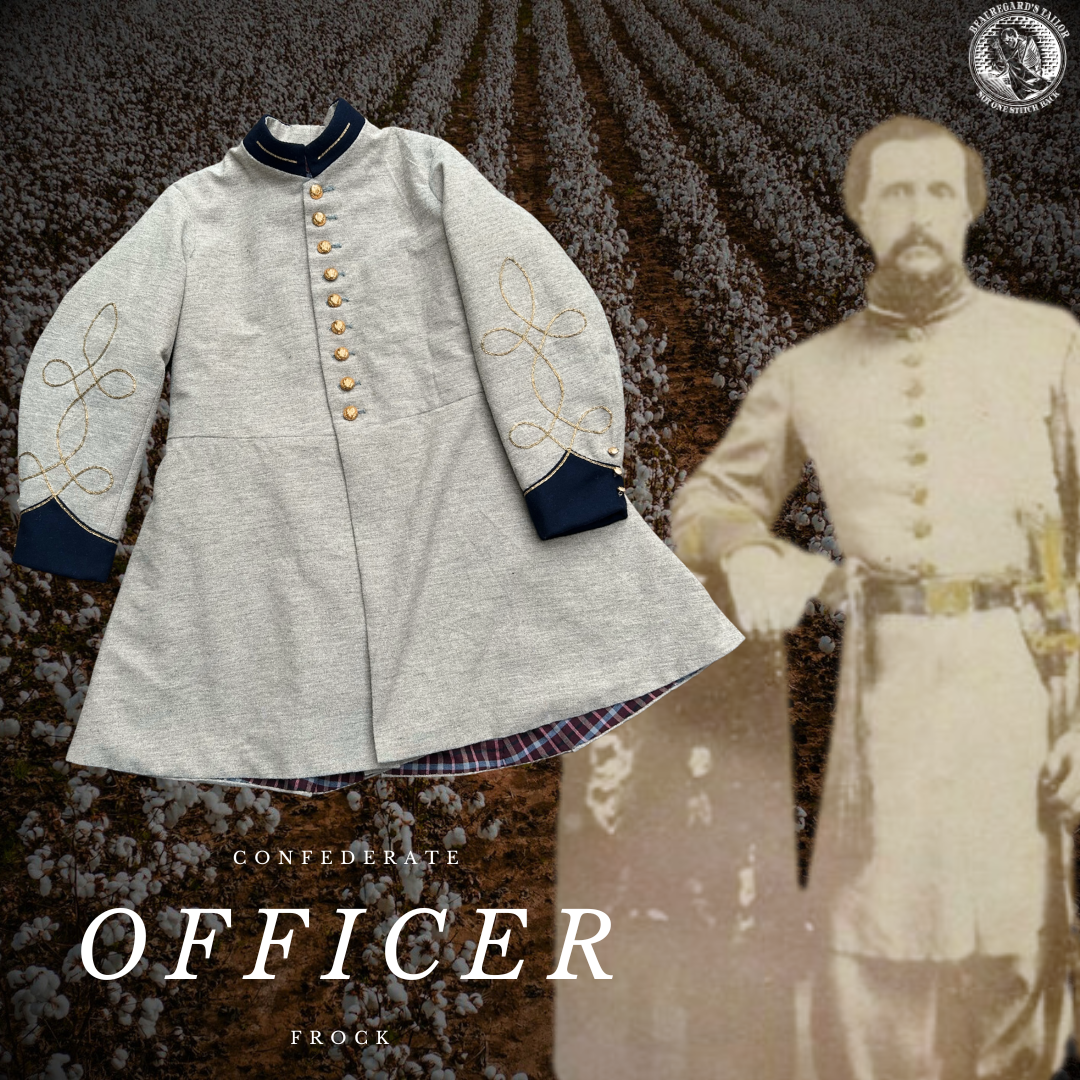 Confederate Officer Frock Coat - Single Breasted