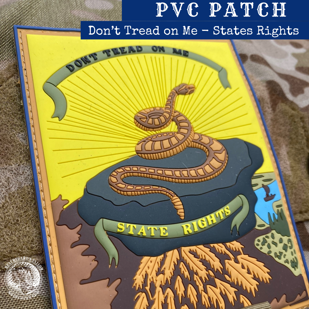 Don't Tread on Me - State Rights - Georgia Secession Flag PVC Patch