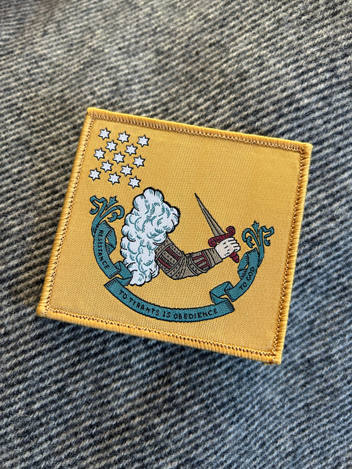 "Resistance to Tyrants is Obedience to God" Gostelowe Standard #10 Patch