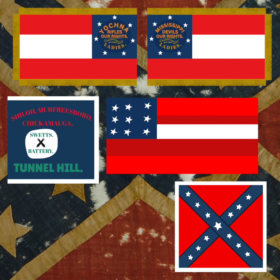 Mississippi Battle Flag Sticker Set
