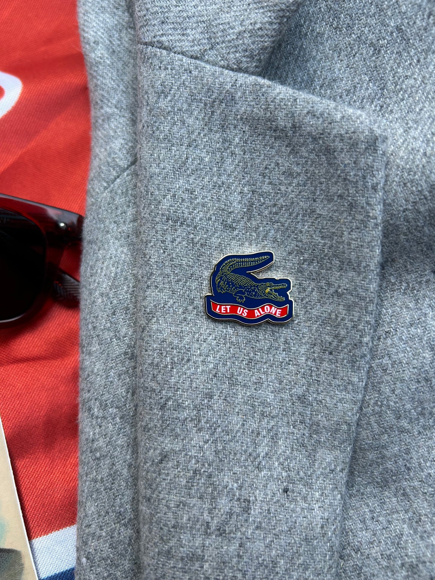 "Let Us Alone" Florida Lapel Pin