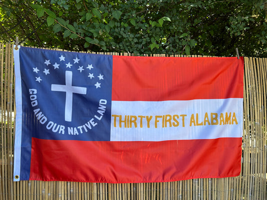 31st Alabama "God and Our Native Land" Flag