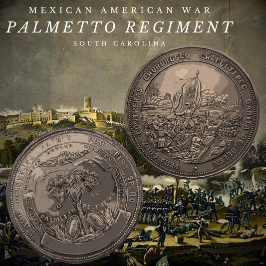 Palmetto Regiment Mexican American War Medal Stickers/Magnet
