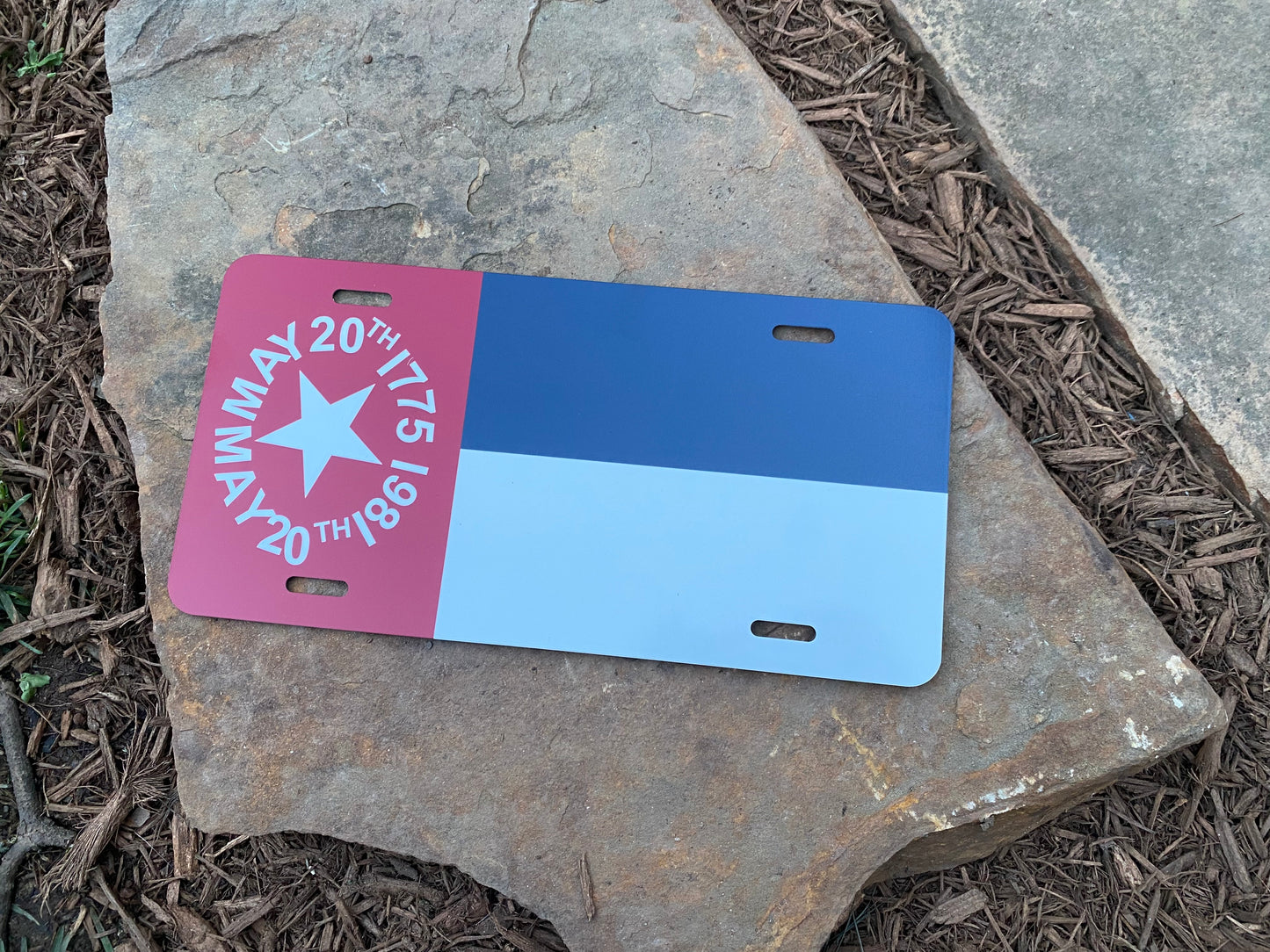 North Carolina Secession Flag Car Tag/Plate