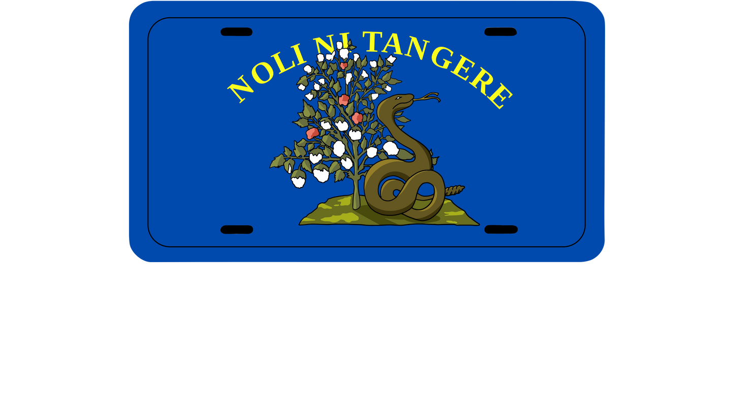 1st Alabama Infantry Car Tag/Plate