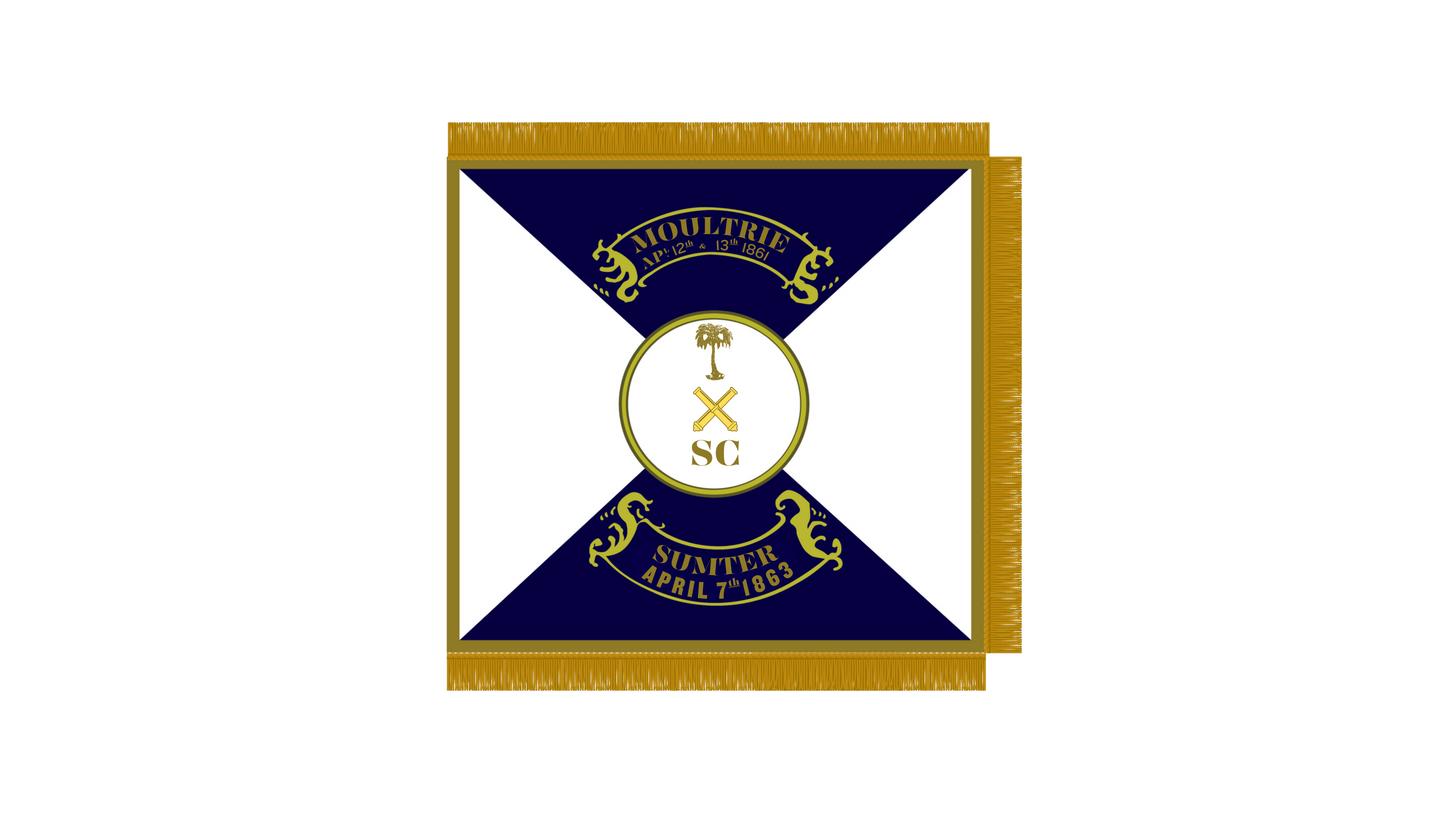 1st Regiment of South Carolina Artillery Flag Stickers