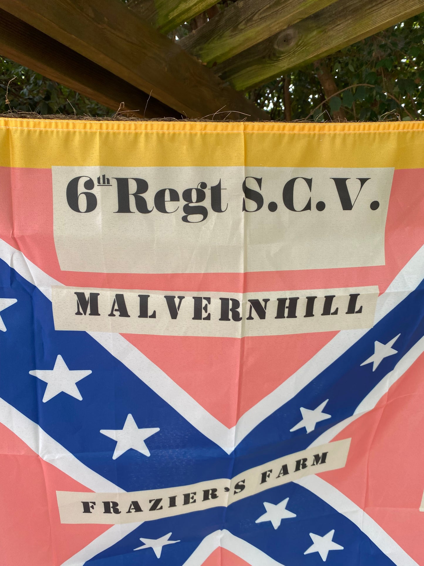 6th South Carolina "Silk Issue" Pink House Flag