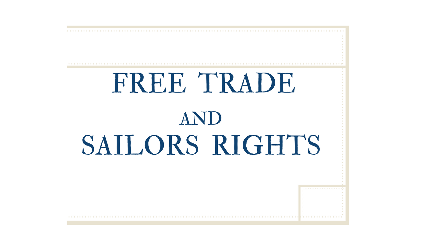 "Free Trade and Sailors Rights" USS Chesapeake Flag
