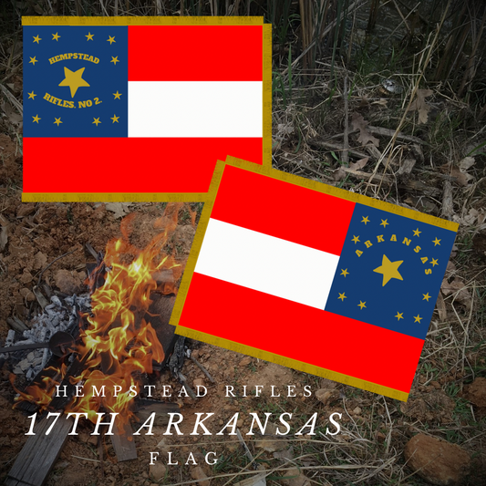 17th Arkansas - Hempstead Rifles Flag Stickers/Magnet