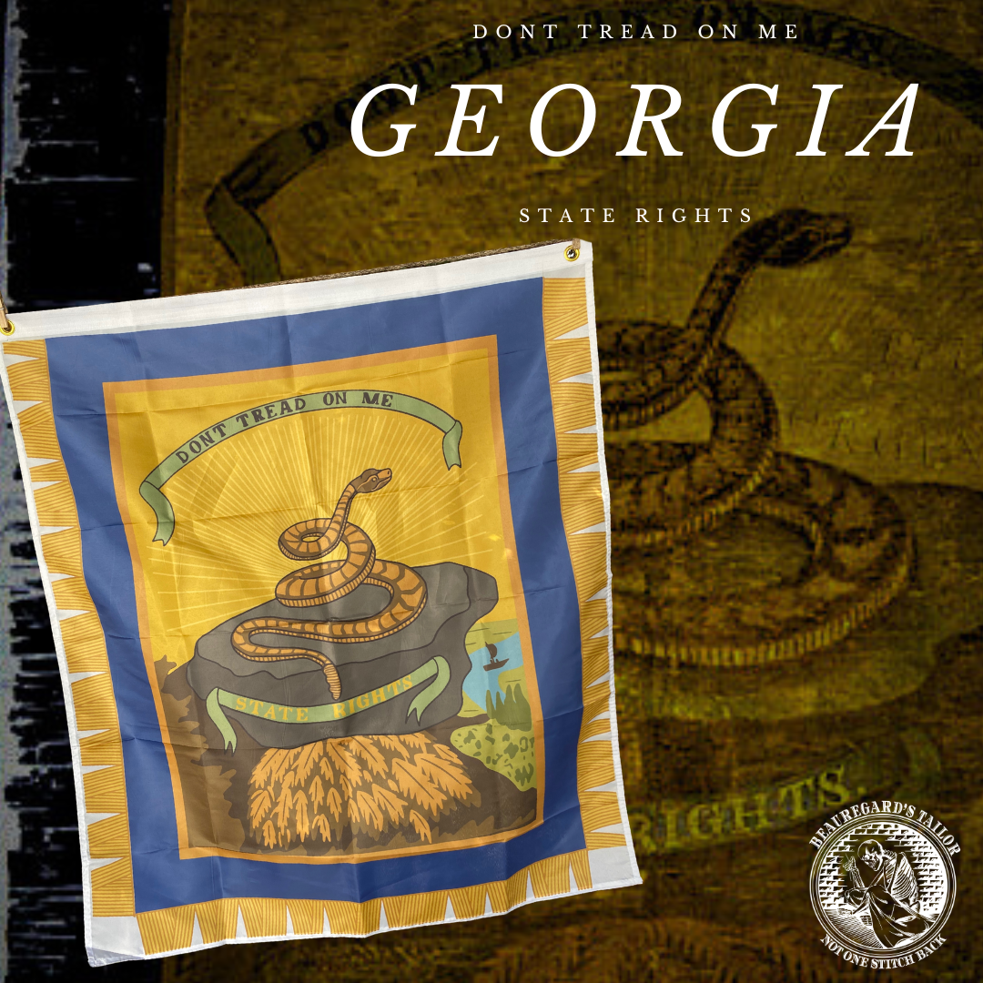 "State Rights - Don't Tread on Me" Georgia Secession House Flag