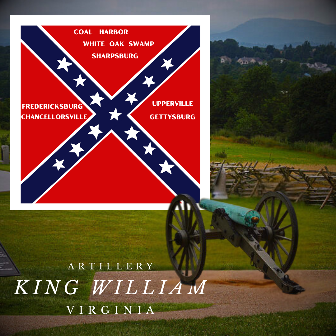 King William Artillery Flag Stickers