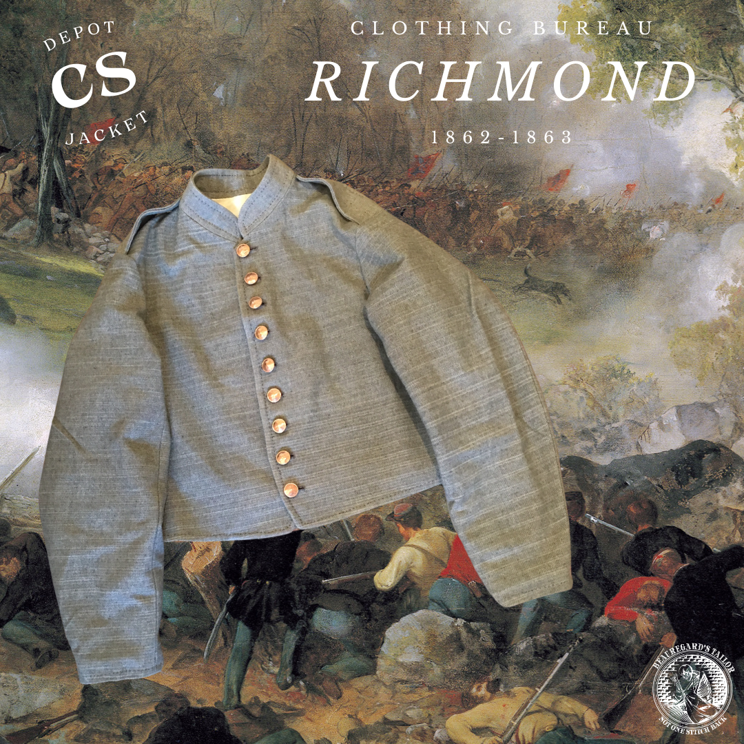 Richmond Clothing Bureau Jacket 1862-1863 (Handsewn Variant)