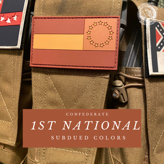 1st National Morale PVC Patch - Subdued Colors