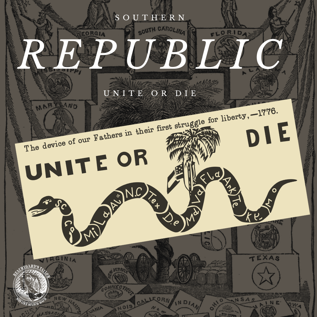 "Unite or Die" Southern Republic Stickers/Magnets