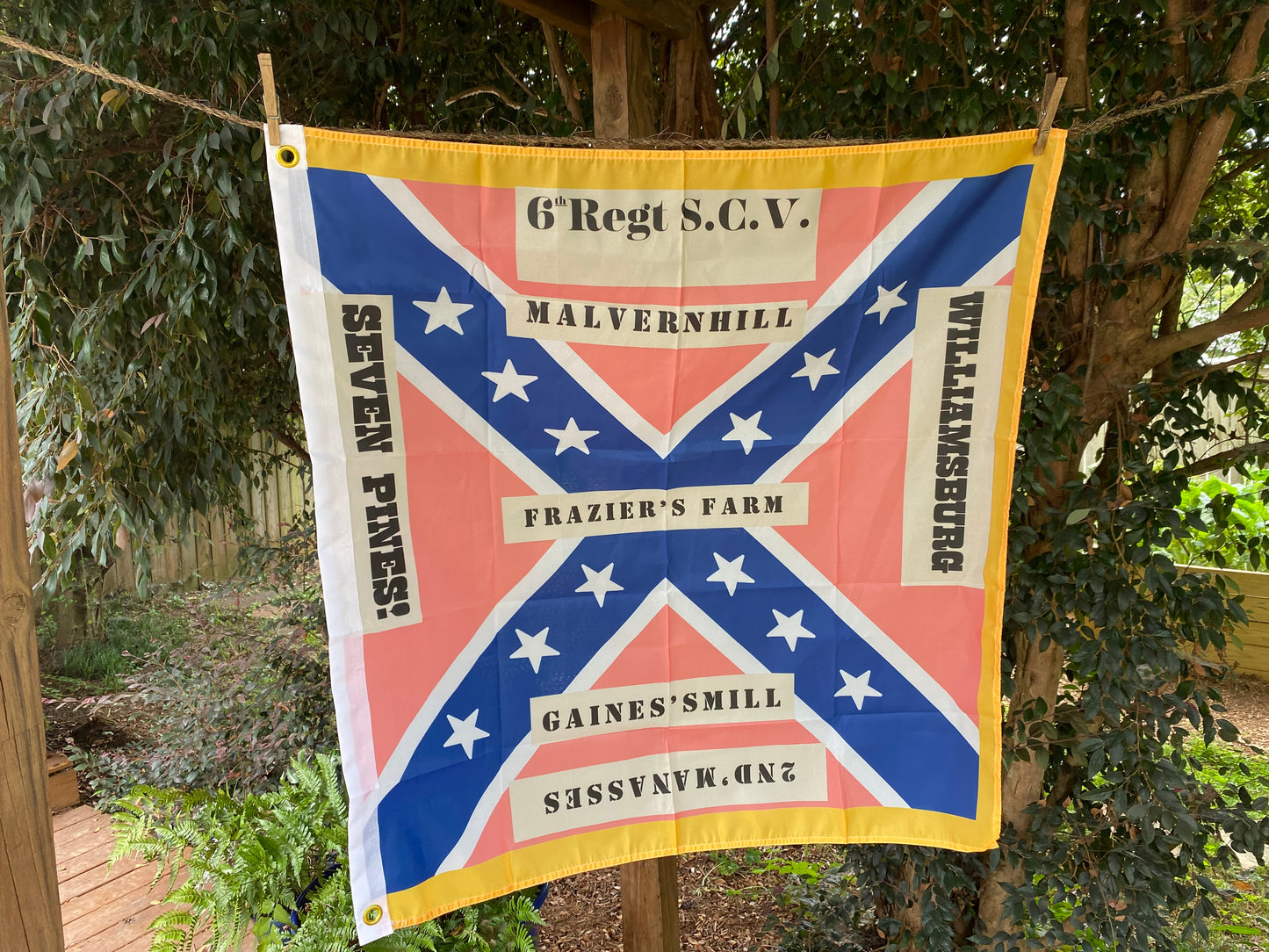 6th South Carolina "Silk Issue" Pink House Flag