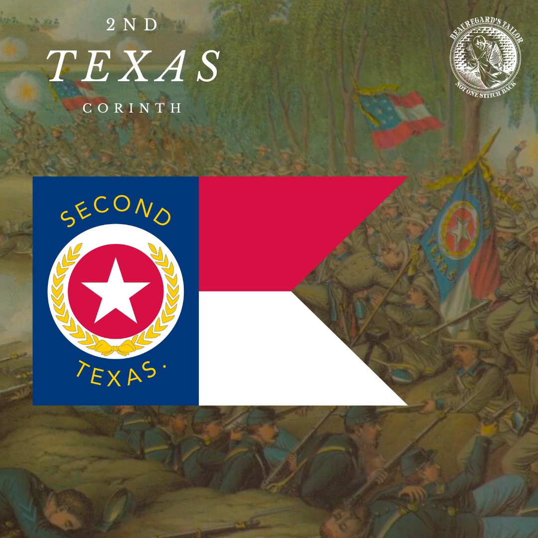 2nd Texas Infantry Flag Stickers / Magnet