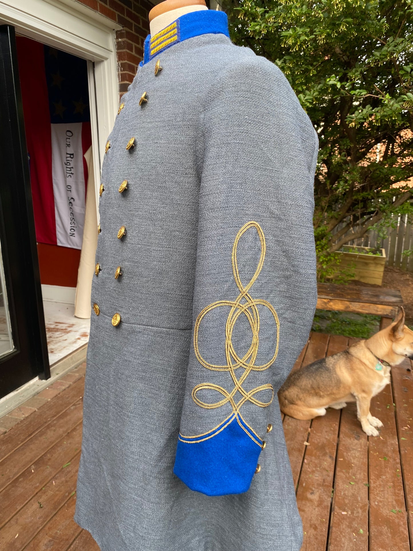 Confederate Officer Frock Coat - Trimmed Jean Company Grade
