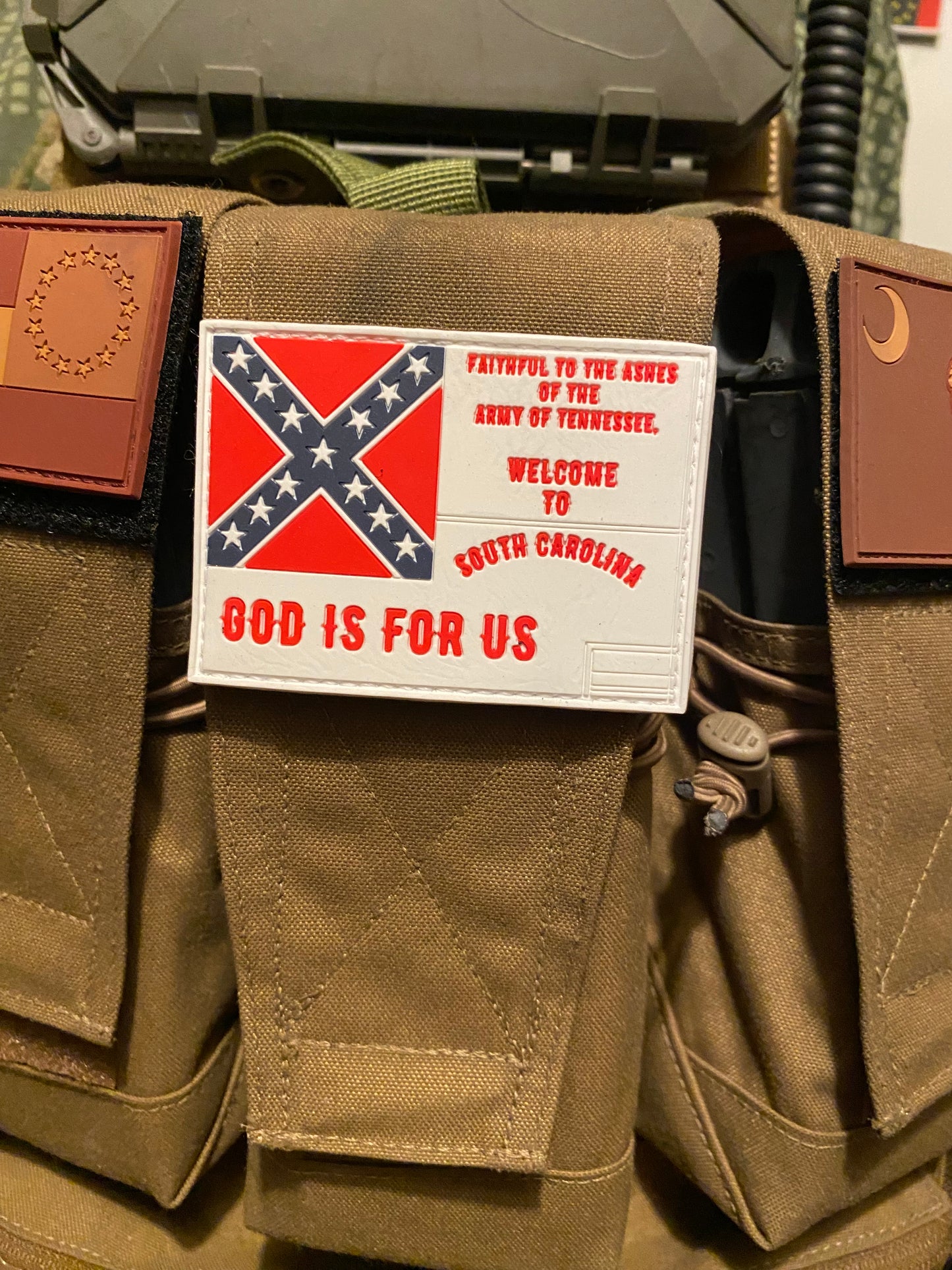 "Faithful to the ashes of the Army of Tennessee" South Carolina PVC Patch