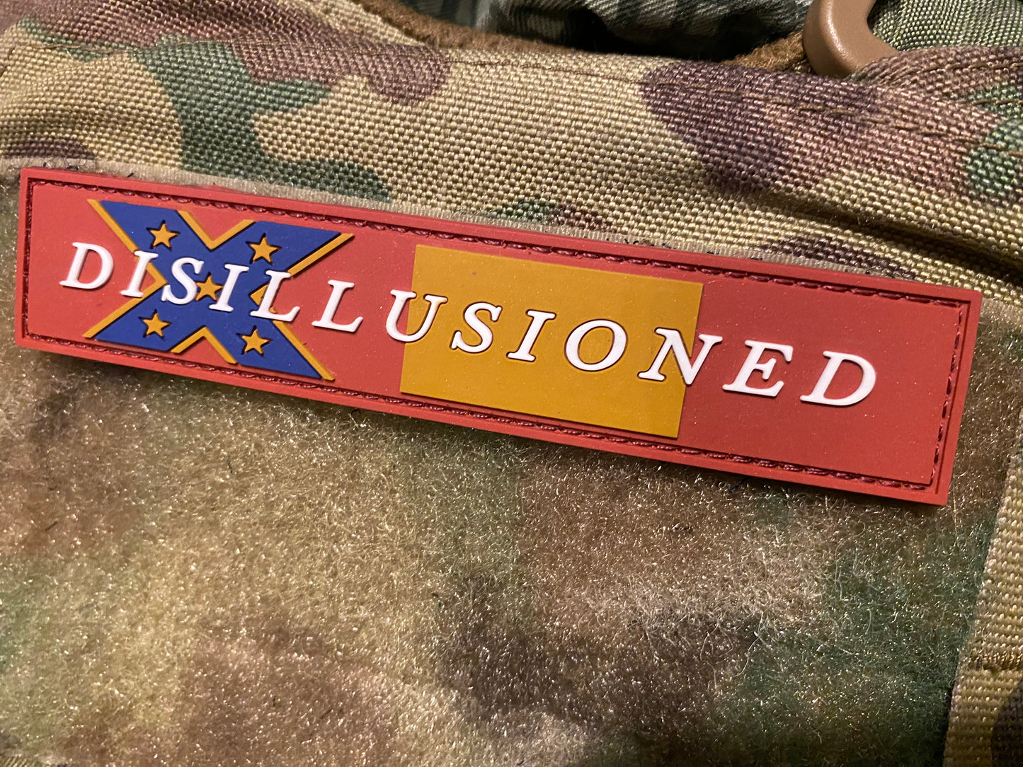 "Disillusioned" Third National Flag Morale PVC Patch - Subdued Colors