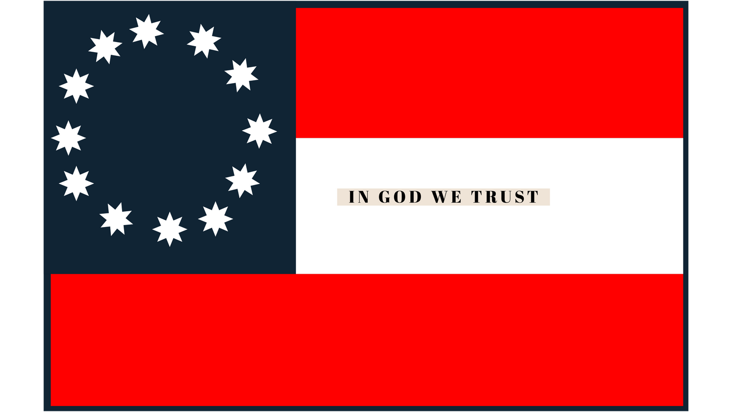 37th Arkansas Flag "In God We Trust" Stickers